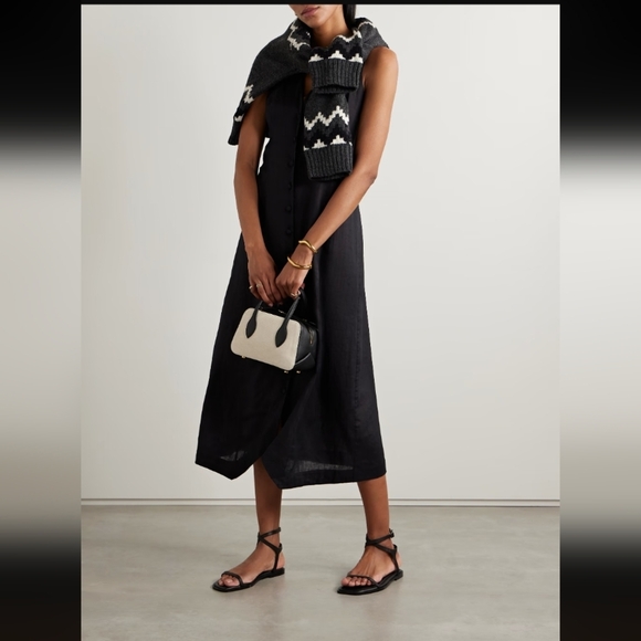 DÔEN Allene linen midi dress - Picture 2 of 10